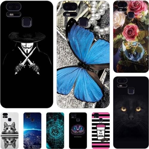 Soft Phone Case For ASUS ZenFone 3 Zoom ZE553KL 5.5" Relief Cartoon Case Animal Cat Cover Coque Funda Bag Back Shell