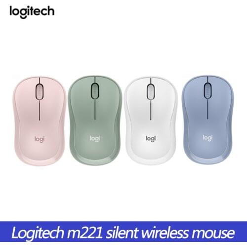 Logitech M221 Mouse Wireless Mouse Cute Silent Mouse With 2.4GHz Optical Ergonomic PC Gaming Mouse for Mac OS/Window 10/8/7