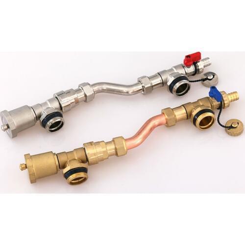 Floor Heating Differential Pressure Bypass Valve Hydraulic Balance Automatic Exhaust Valve Distributor Drain Valve Three Way
