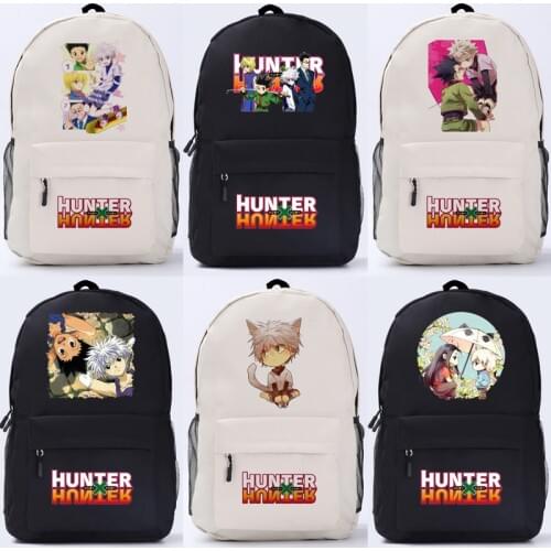Hot Anime Hunter×Hunter Backpack Killua Zoldyck GON FREECSS Hisoka cosplay Backpack Oxford Student School Bags unisex
