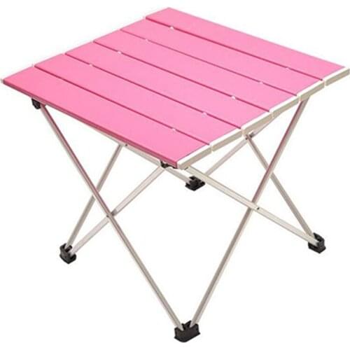 Camping table Outdoor aluminum alloy folding storage table Portable camping table Car coffee table Household folding table