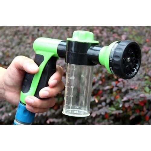 Universal Adjustable Water Spray Foam Dispenser Garden Water Hose Foam Nozzle Soap Dispenser Car Window Glass Washing Foam Spray