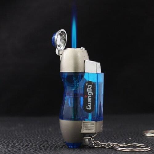 Windproof Lighter Gas Butane Jet Torch Lighter Spray Gun Blue Flame Cigar Lighter Smoking accessories