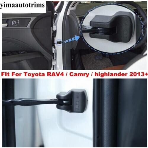 Yimaautotrims Door Arm Stop Rust Waterproof Plastic Protective Cover Kit Fit For Toyota RAV4 / Camry / highlander 2013 - 2021