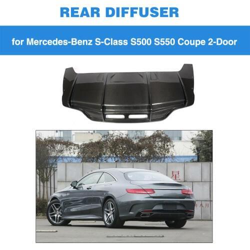 Rear Diffuser Spoiler for BMW F32 F33 M Sport Only 2014 - 2017 4 Series 435i Single Exhaust One Outlet Carbnon Fiber Bumper Lip