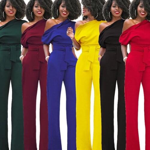 Women jumpsuit long ladies casual pants