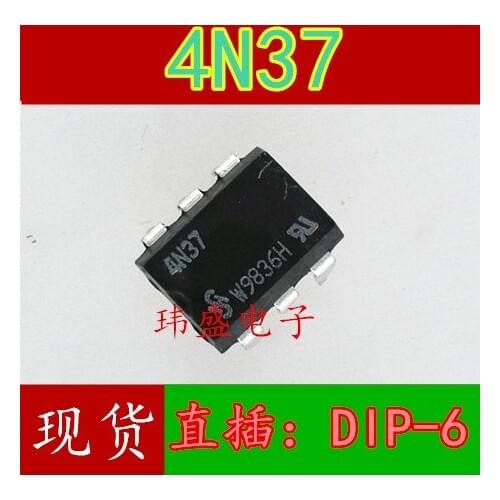 10pcs 4N37 DIP-6 4N37M black