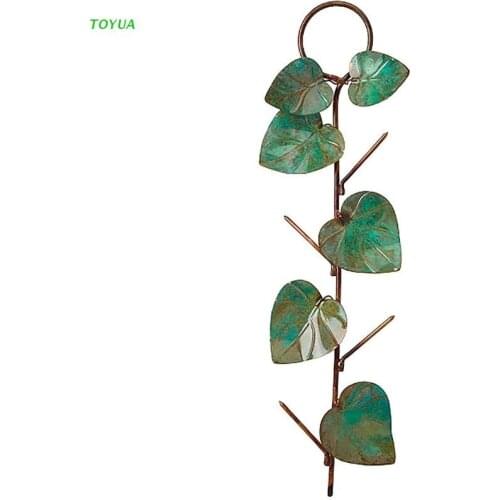 1XCC Metal Hummingbird Bird Feeder Suspended Leaf Decorative Garden Art Birdfeeder Hanging for Outdoor Yard Decoration