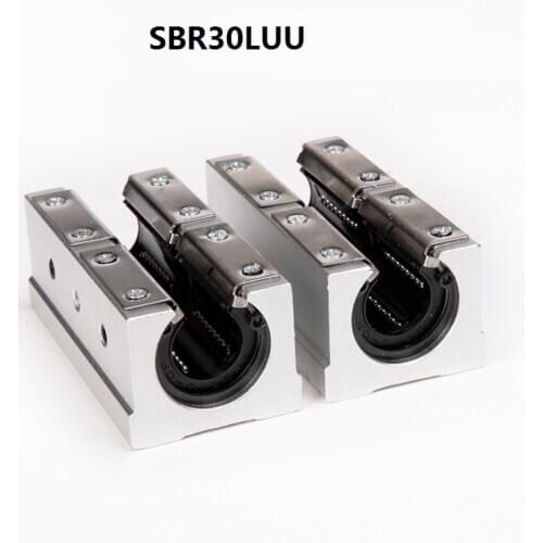 2pcs SBR30LUU Long Type Pressing plate type Linear case Linear open type slide unit linear guide cnc router 3d printer parts
