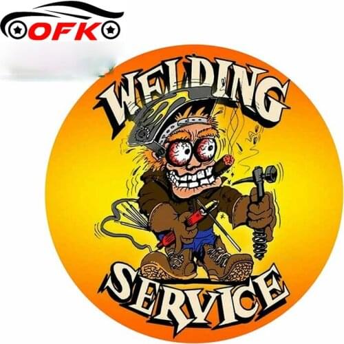 Car Stickers Decor Motorcycle Decals Crazy Welder Welding Decorative Accessories Creative Sunscreen Waterproof PVC,13cm X 13cm