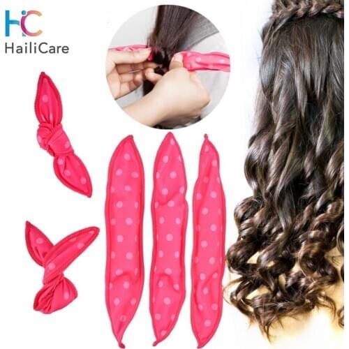 10 Pcs/Lot Hair Curlers Soft Sleep Pillow Hair Rollers Set Best Flexible Foam and Sponge Magic Hair Care DIY Hair Styling Tools