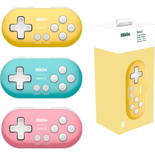 8Bitdo Zero 2 Bluetooth Controller For Nintendo Switch Windows Android MacOS Raspberry Pi Mini Gamepad