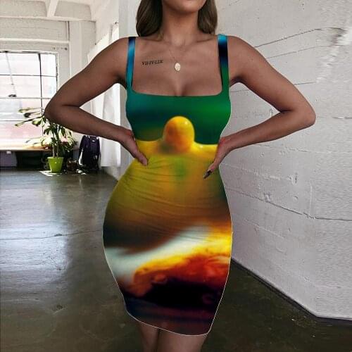 Giyu Brand Pigment Dress Women Colorful Ladies Dresses Harajuku Sundress Womens Clothing Party Short Korean Style Fashion