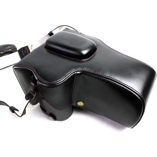 High Quality New Luxury Pu Leather DSLR Camera Case Bag For Canon 6D II 6D2 Camera Cover Pouch With Strap Open Battery