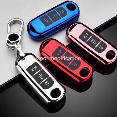 New TPU Car Key Case for Mazda 2 Mazda 3 Mazda 5 Mazda 6 CX-4 CX-5 CX-3 CX-7 CX-9 Atenza Axela MX5 Keychain Bag Remote Cover