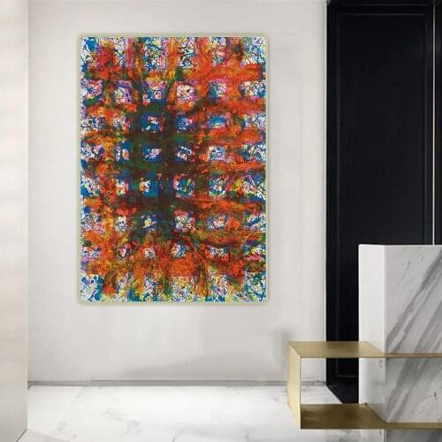 Citon Sam Francis《Untitled-07》Canvas Oil Painting Abstract Artwork Poster Picture Wall Decor Background Modern Home Decoration