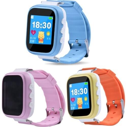 Q80 Button Version Childrens Smart Watch Bracelet GPS SOS Smart Watch for Kid Wristwatch Security Tracker Positioning Watch