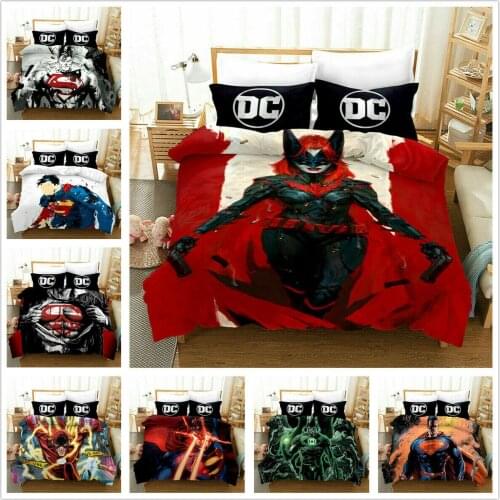 Hero Bedding Set 2/3Pcs Duvet Cover & Pillowcase(s) 3D Printed Quilt Cover For Home Textile Gift