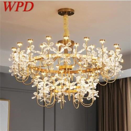 WPD Modern Chandelier Pendant Lamp Contemporary Gold Luxury Home LED Creative For Living Dining Room