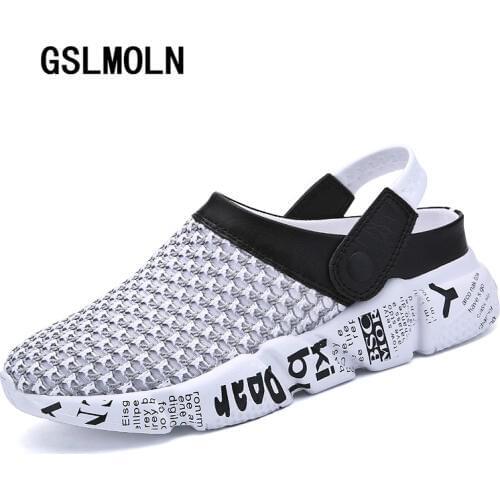 Men Summer Sandals Breathable Mesh Sandal Beach Mens Shoes Water Man Slippers Fashion Slides Cheap Shoes Sandalias Piel Hombre