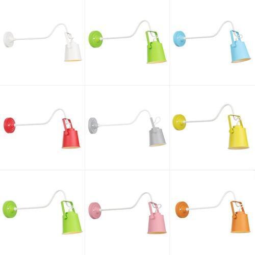 American style country nostalgic Cafe Restaurant simple personality living room bedroom study color iron wall lamp