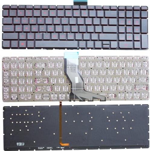 New Greece Red Backlit Keyboard for HP Pavilion 15-AB 15-AK 15-BS 15AB 17-g119dx 15-AX