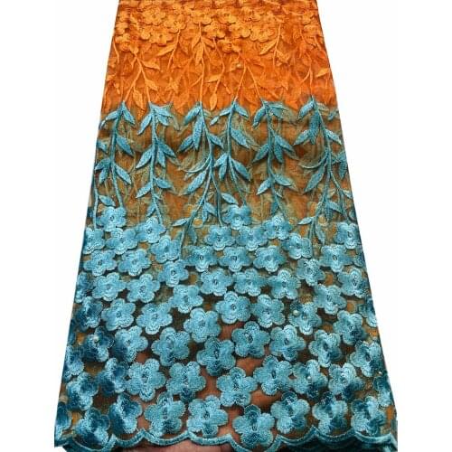 YLL2859 2021 Latest French Nigerian Lace Fabrics High Quality Tulle African Lace Fabric Wedding Stones French Tulle Lace YLL3089