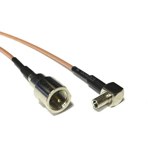 New FME Male Plug Switch TS9 Right Angle RF cable RG178 Wholesale 15CM 6" for 3G antenna