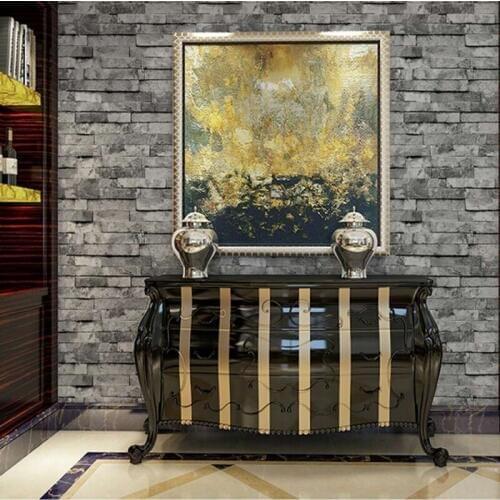 Beibehang wallpaper Chinese vintage style wallpaper popular wood brick stone designs wall paper home decoration papel de parede