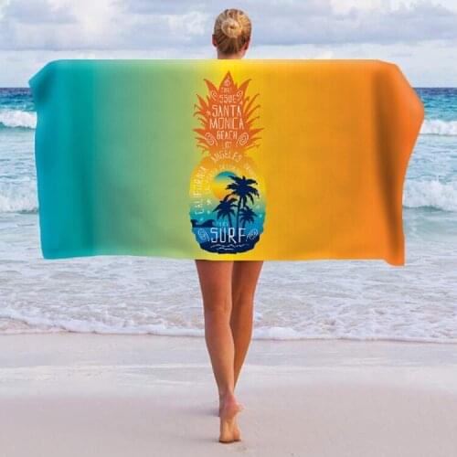160x80 cm Hawaiian style beach towel microfiber absorbent quick-drying beach towel light travel swimming sports towel bath towel