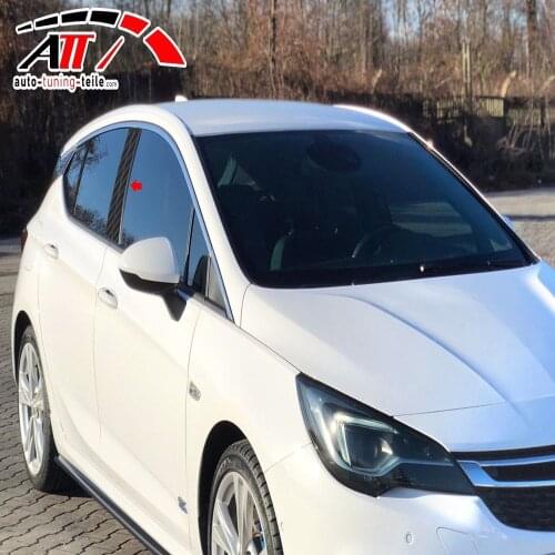 Fit For Opel Astra K 2015 and Post Carbon Door 6 Piece Chrome Styling Accessories Modified Designed Car Tuning