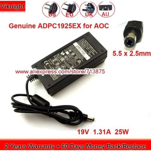 Genuine ADPC1925EX 19V 1.31A 25W AC Adapter for Aoc 24B1XHS E2280SWN E2280SWDN Power Supply