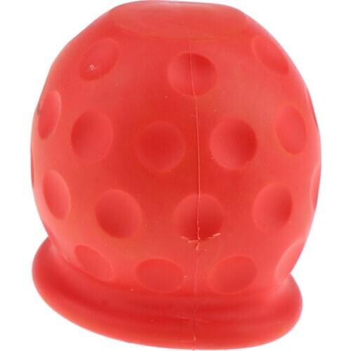 Rubber Tow Ball Bar Cap Towing Covers for Car Van Towball New, RED