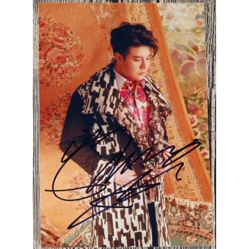 Hand signed S.J Super Junior Shin Dong autographed photo repackage 6 inches freeshipping K-POP 042017B