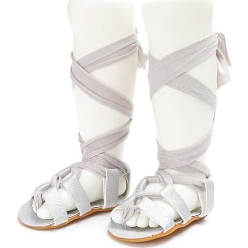 2021 Newborns Baby Girls Summer High-top Fashion Roman Girls High Gladiator Sandals Kids Gladiator Sandals