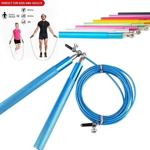 Bearing Jump Rope Professional Steel Boxing Skipping Rope Fitness Exercise Accessories Home Gym Working Training Equipment 3M
