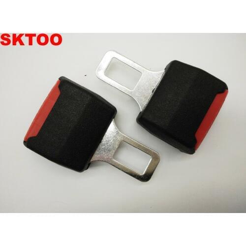 SKTOO 2pcs Car Seat Belts Clips Safety Adjustable Stopper Buckle Plastic Clip Useful seat Auto Accessories