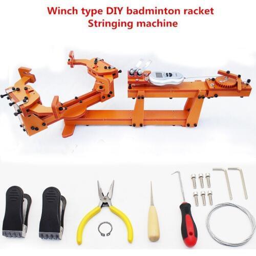 Winch Type Personal DIY Badminton Racket Stringing Machine Pulling Threading Machine Wire Stretcher Over 60LB Y