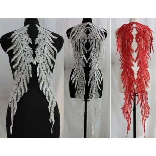 NEW Embroidered Patch Applique for Wedding Evening Dress Sewing Patches Fashion Clothing Accessories RS1303