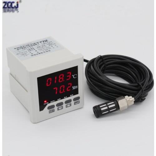 0.0~99.9%RH, -40~120 Celsius Intelligent digital air temperature and humidity controller with 2 in 1 waterproof sensor