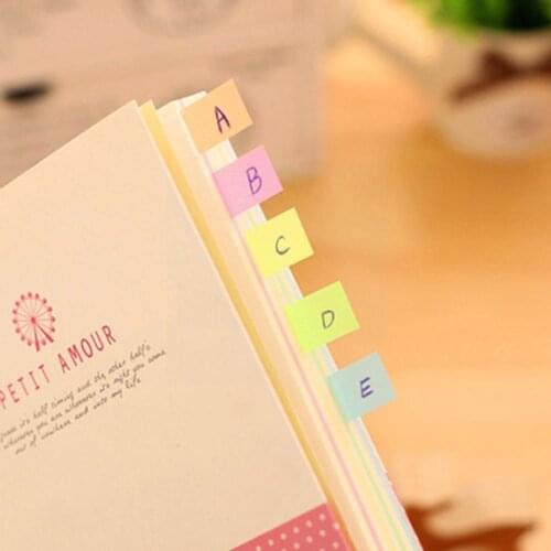 1 pcs Fine Sticky Notes Office School Supply Scratch Planner Memo Notepad Rainbow Sketchbook Pad Mark Stationery Index J4B5