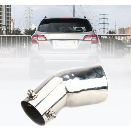 80% Dropshipping!!63mm Universal Stainless Steel Heart-shaped Car Rear Exhaust Pipe Tail Muffler
