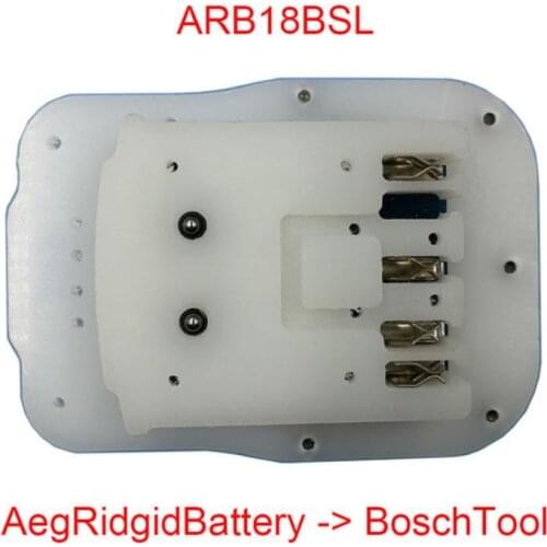 L1830R Adapter ARB18BSL Converter Use AEG RIDGID Li-ion Battery on Bosch 18V Lithium Electric Power Tool BAT618