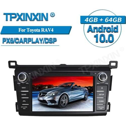 For Toyota RAV4 2013-2018 Android Radio Car Multimedia Player GPS Navigation Audio Stereo Screen DVD Head Unit Tape Recorder
