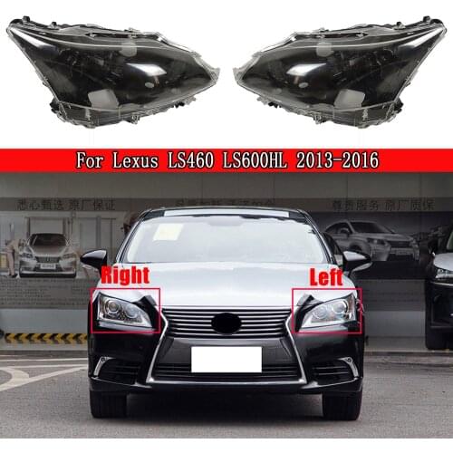 Car Protective Headlight Glass Lens Cover Shade Shell Auto Transparent Light Housing Lamp For Lexus LS460 LS600HL 2013~2016
