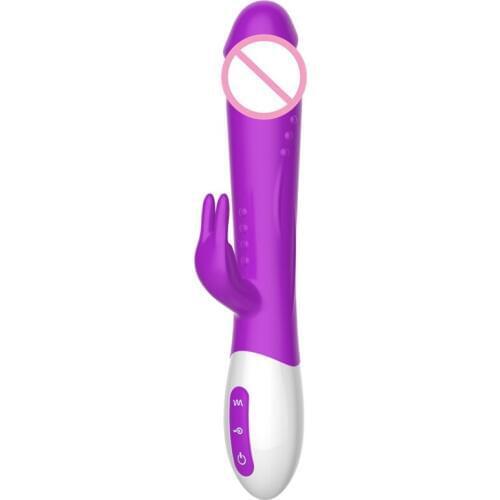 Large Size Rechargeable G Spot Dildo Rabbit Vibrator Clitoral Stimulator Clit Vibration AV Massager Adult Sex Toy Sex Product