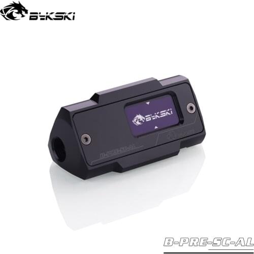 Bykski B-PRE-SC-AL,OLED Digital Display Pressure Gauges Real-time Pressure Monitor Double G1/4'' Flow Sensor Fitting