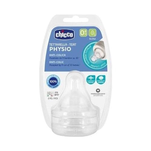 CHICCO TETINA PHYSIO 0M+FL LENTO SIL 2UND
