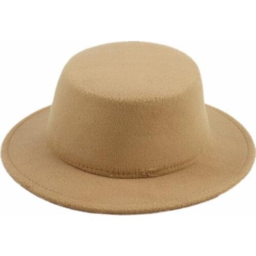 Children Kids Top Fedoras Hat Felt Vintage Gentleman Bucket Hat Wedding Party Festival Dance Caps Craft 18colors