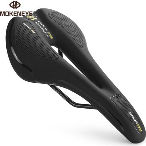 Comfort Bicycle Hollow Saddle Soft Non-Slip PU High Elastic Memory Foam Filling Cushion Ergonomics Off Road Seat Cycling Part